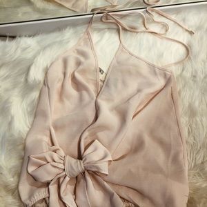 Pink Halter Blouse